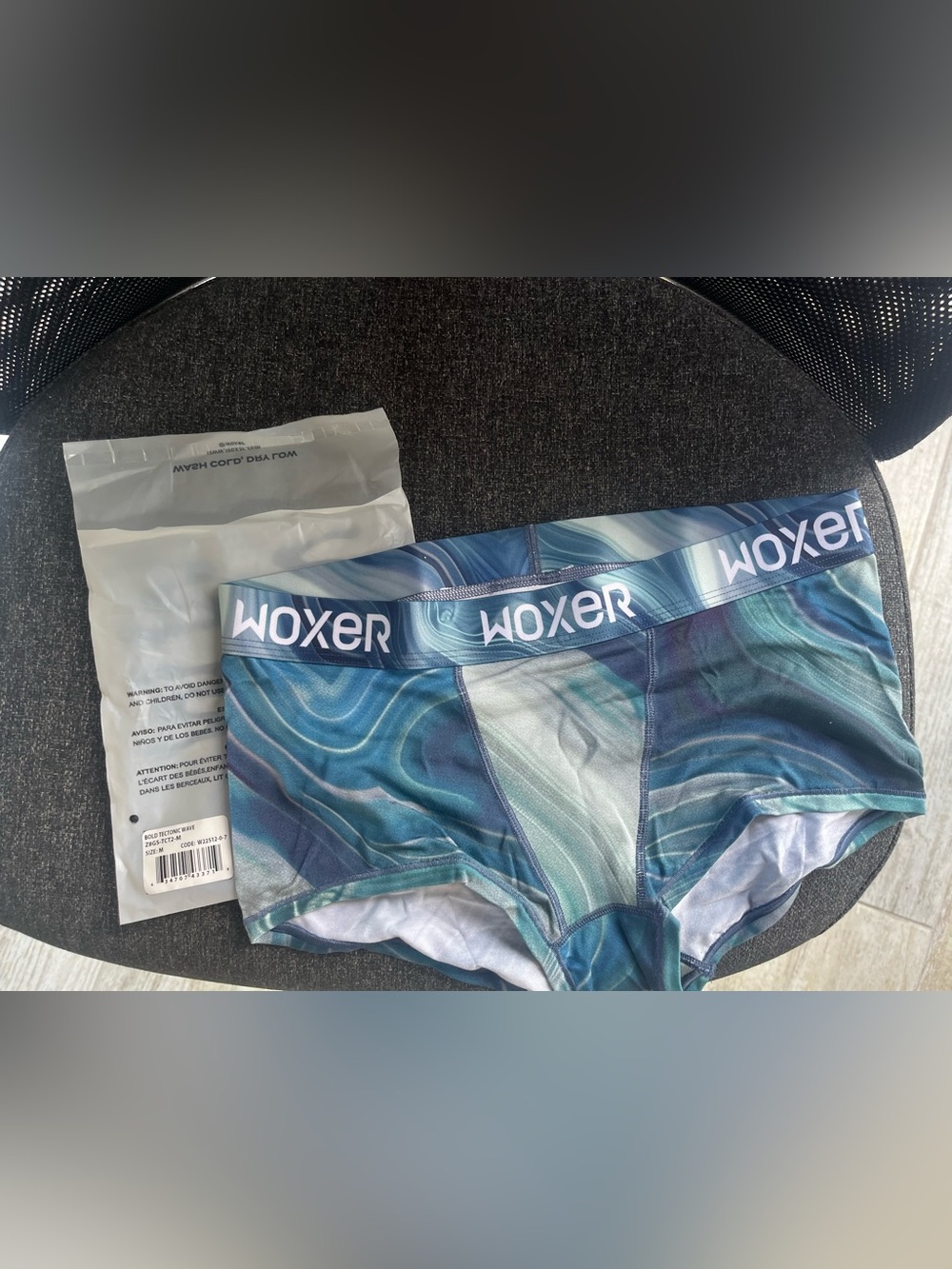 Woxer Bold - Teal and Navy Marble